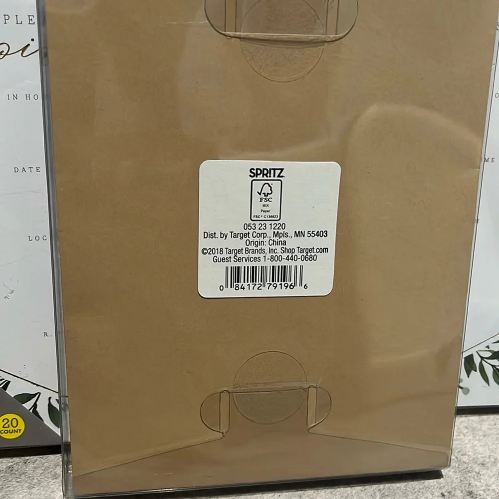 NWT 3 Packs of 20 Invitations with Envelopes